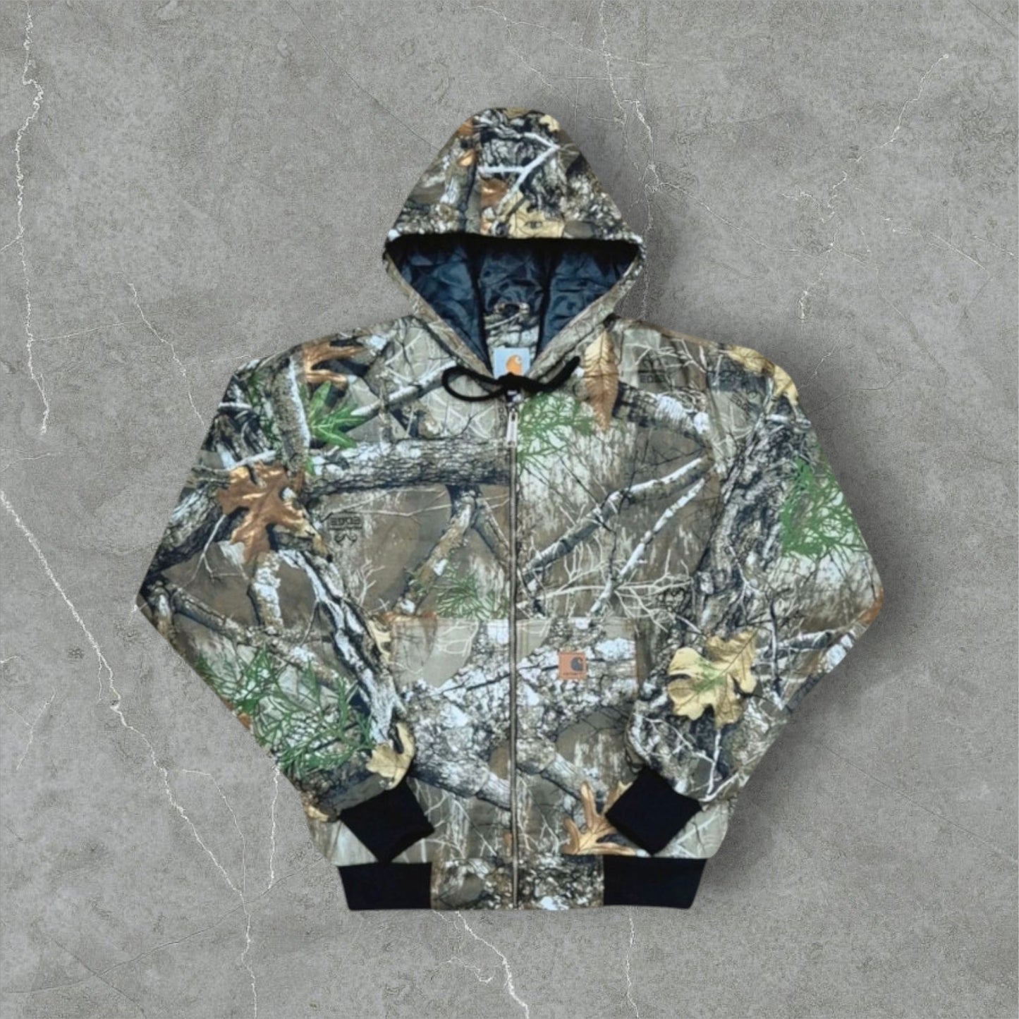 Camo Carhartt Reworked Hooded Jacket L