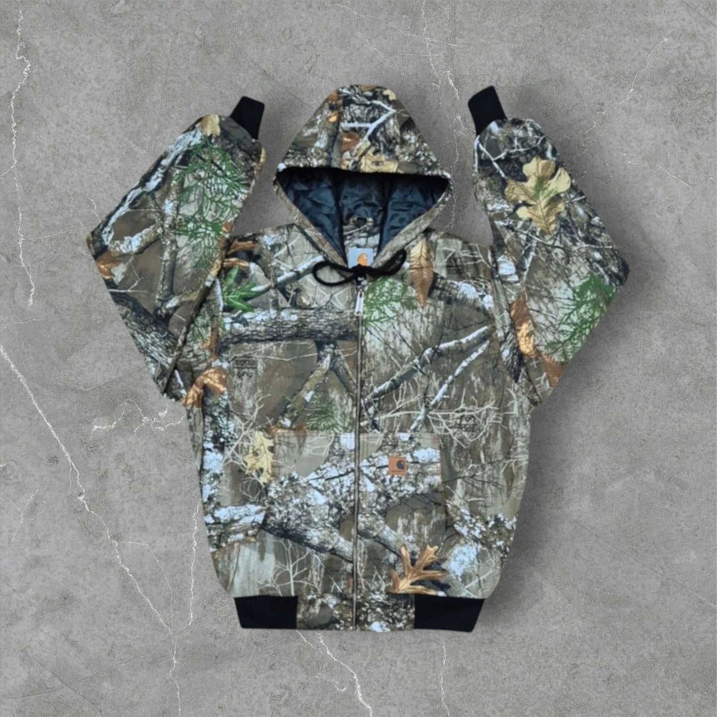 Camo Carhartt Reworked Hooded Jacket L