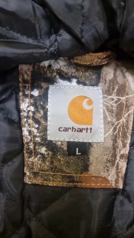 Camo Carhartt Reworked Hooded Jacket L