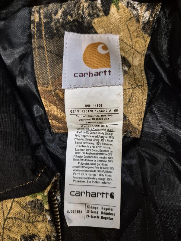 Camo Carhartt Reworked Detroit Jacket M