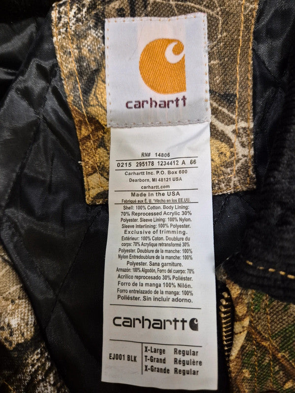 Camo Carhartt Reworked Hooded Jacket XL