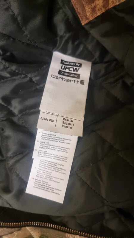 Camo Carhartt Reworked Hooded Jacket XL
