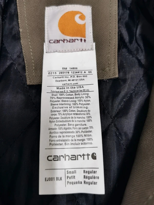 Carhartt Reworked Hooded Jacket Size S