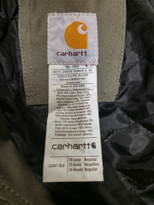 Carhartt Reworked Hooded Jacket Size XXL