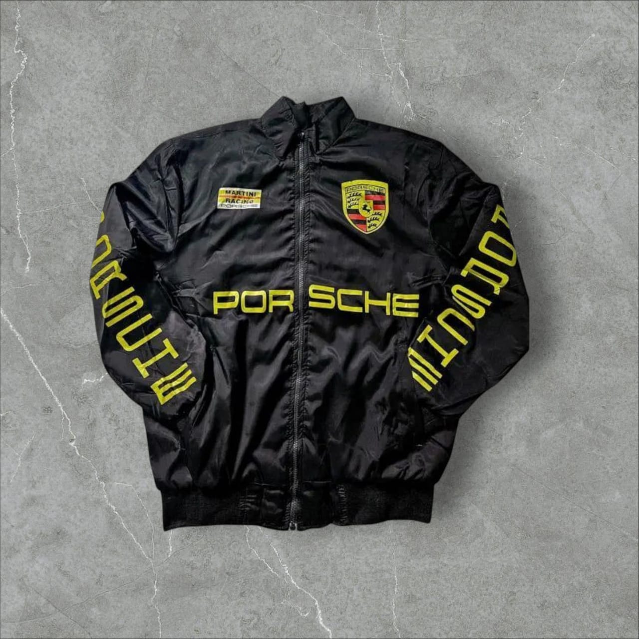 Vintage Porsche Racing Car Sport Stylish Unisex Windproof Bomber Jacket