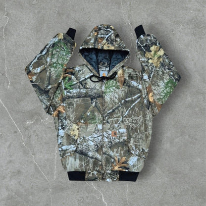Camo Carhartt Reworked Hooded Jacket L