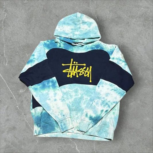 Stüssy Vintage Reworked Embroidered Unisex Hoodie Size L