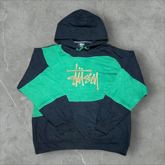 Stüssy Vintage Reworked Embroidered Unisex Hoodie Size L