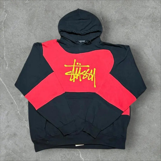Stüssy Vintage Reworked Embroidered Unisex Hoodie Size L