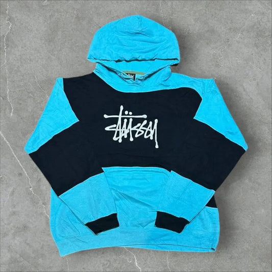Stüssy Vintage Reworked Embroidered Unisex Hoodie Size M