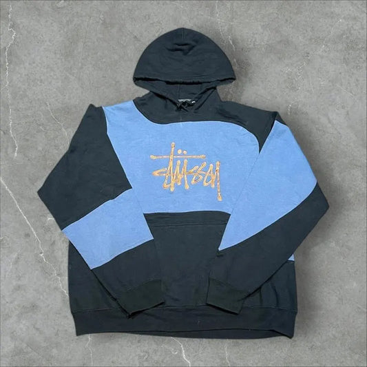 Stüssy Vintage Reworked Embroidered Unisex Hoodie Size L