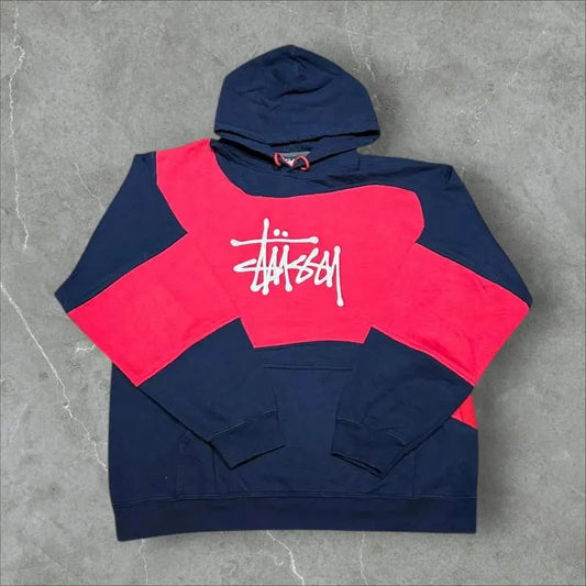 Stüssy Vintage Reworked Embroidered Unisex Hoodie Size L
