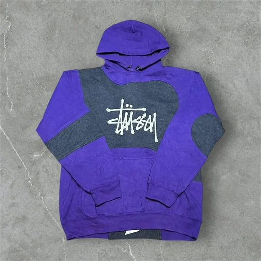 Stüssy Vintage Reworked Embroidered Unisex Hoodie Size M