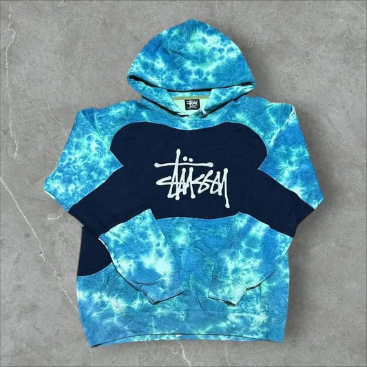 Stüssy Vintage Reworked Embroidered Unisex Hoodie Size M