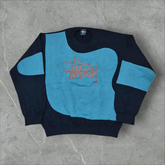Stüssy Vintage Reworked Embroidered Unisex Sweatshirt Size S
