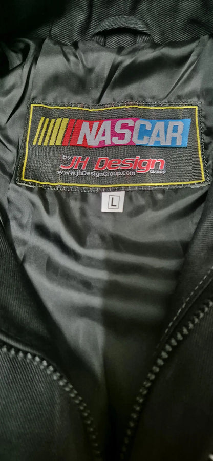 Vintage Nascar JH Design Pepsi Black Cotton Jacket