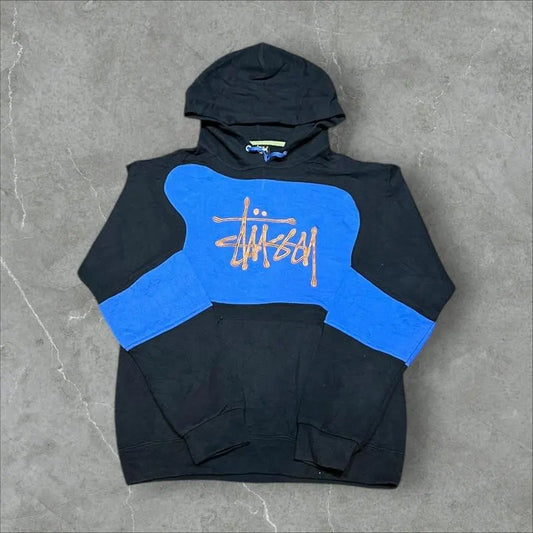 Stüssy Vintage Reworked Embroidered Unisex Hoodie Size S