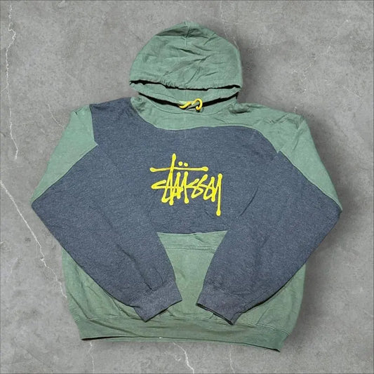 Stüssy Vintage Reworked Embroidered Unisex Hoodie Size XL