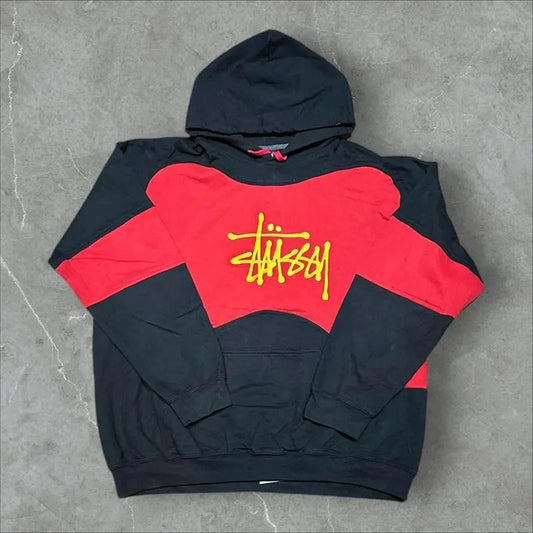 Stüssy Vintage Reworked Embroidered Unisex Hoodie Size XL
