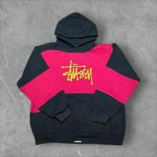 Stüssy Vintage Reworked Embroidered Unisex Hoodie Size M