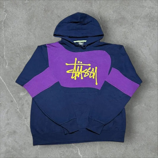 Stüssy Vintage Reworked Embroidered Unisex Hoodie Size M