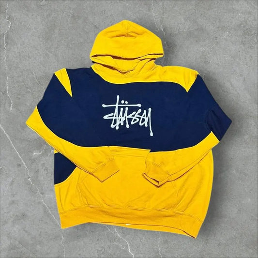 Stüssy Vintage Reworked Embroidered Unisex Hoodie Size L