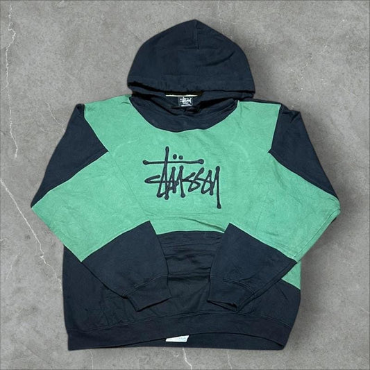 Stüssy Vintage Reworked Embroidered Unisex Hoodie Size L