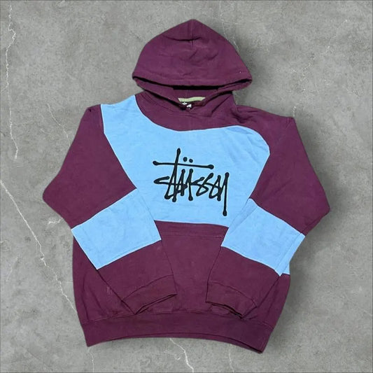 Stüssy Vintage Reworked Embroidered Unisex Hoodie Size M