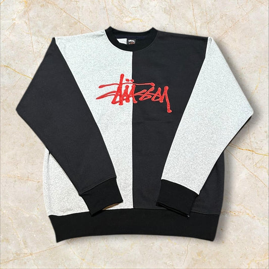 Stüssy Vintage Reworked Embroidered Unisex Sweatshirt Size XL