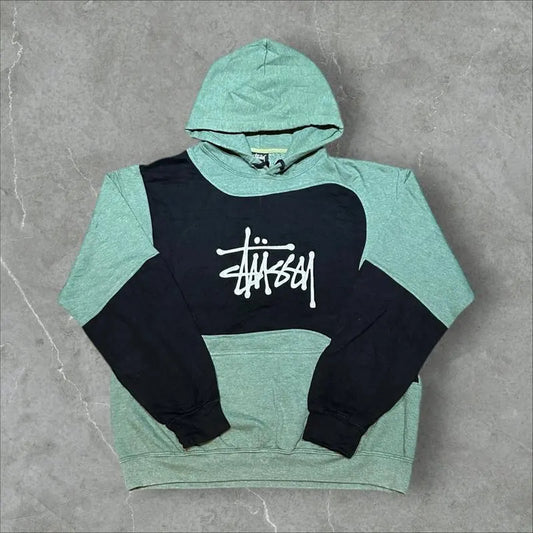 Stüssy Vintage Reworked Embroidered Unisex Hoodie Size L