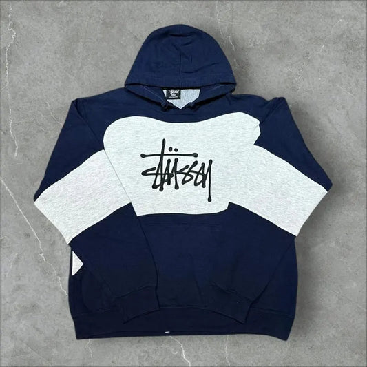 Stüssy Vintage Reworked Embroidered Unisex Hoodie Size L