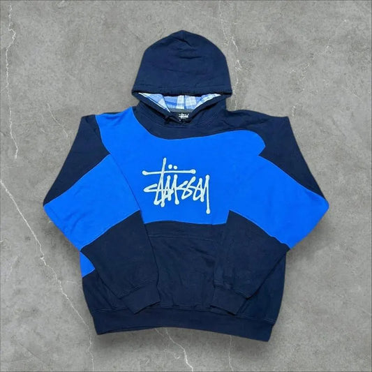 Stüssy Vintage Reworked Embroidered Unisex Hoodie Size L