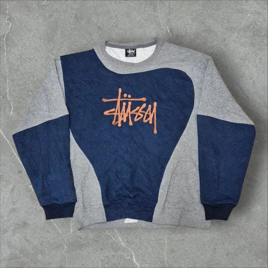 Stüssy Vintage Reworked Embroidered Unisex Sweatshirt Size M