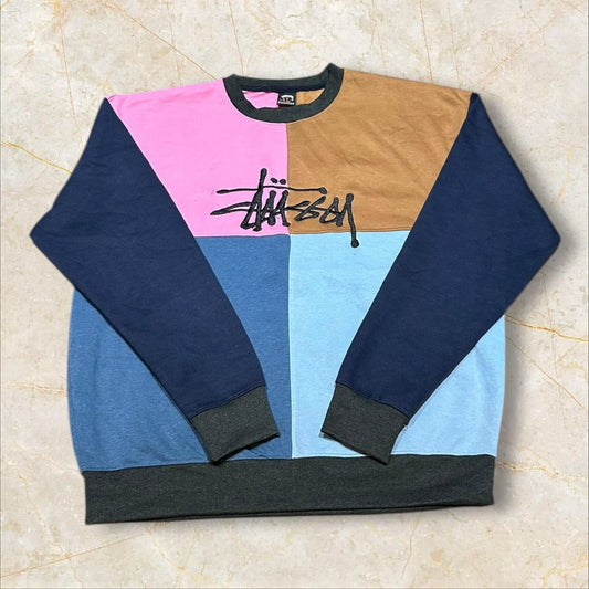 Stüssy Vintage Reworked Embroidered Unisex Sweatshirt Size XL