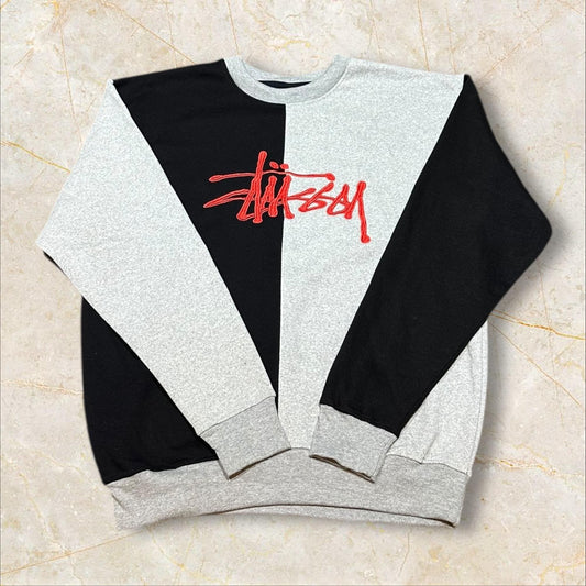 Stüssy Vintage Reworked Embroidered Unisex Sweatshirt Size M