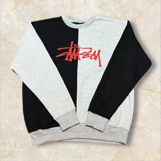 Stüssy Vintage Reworked Embroidered Unisex Sweatshirt Size L
