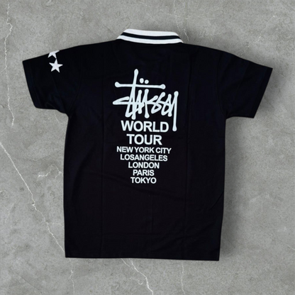 Stüssy Embroidered Polo-Shirt